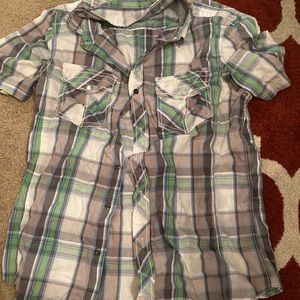 Small men plaid shirt